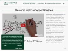 Tablet Screenshot of grasshopperservices.ie